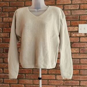 Pullover V-Neck Crew-Neck Sweater